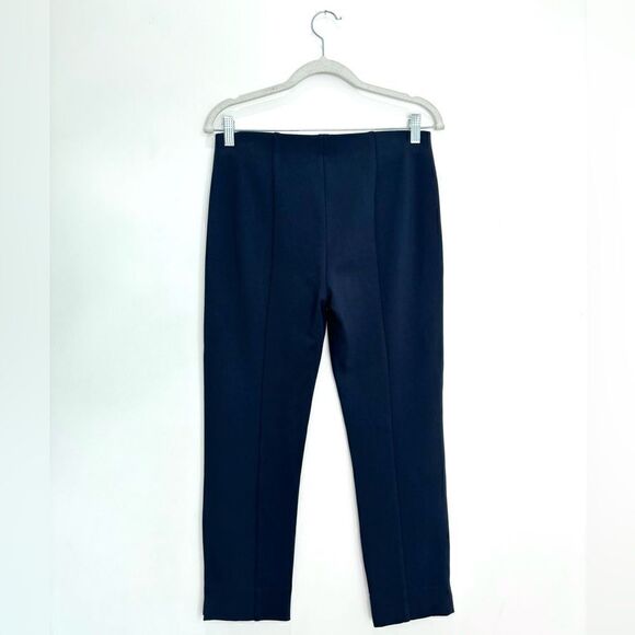 Vince Stitch Front Seam Slim Fit Ponte Pant in Coastal Blue - Picture 8 of 12